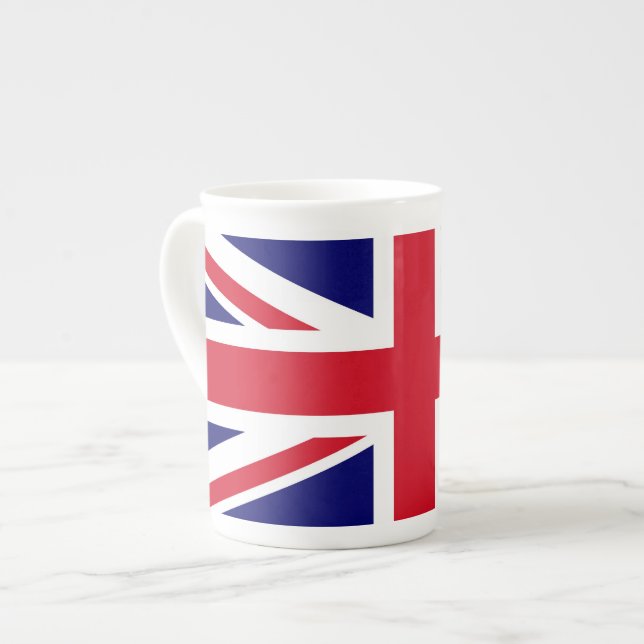 British Flag Bone China Mug (Front Left)