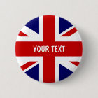 British flag buttons | Personalised Union Jack