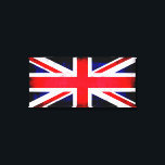 British Flag Canvas Print<br><div class="desc">British Flag Zazzle's gloss canvas is made from an additive-free cotton-poly blend and features a special ink-receptive coating that protects the printed surface from cracking when stretched. Made with a tight weave ideal for any photography or fine art, our instant-dry gloss canvas produces prints that are fade-resistant for 75 years...</div>