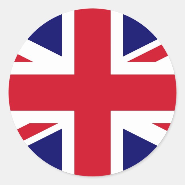 British Flag Classic Round Sticker (Front)