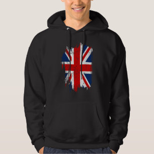 British Flag Distressed Design Men's Hoodie