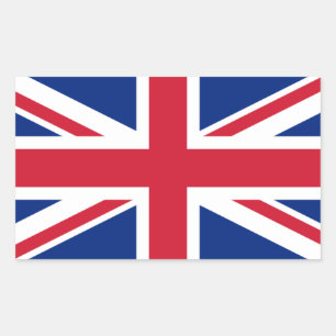 British Flag, Flag of United Kingdom Rectangular Sticker