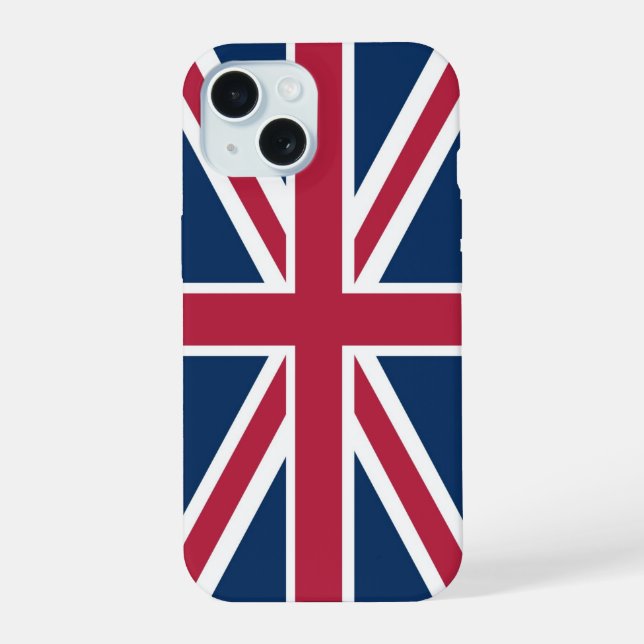 British flag iPhone 15 case (Back)