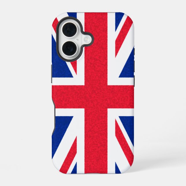 British flag iPhone 16 case (Back)