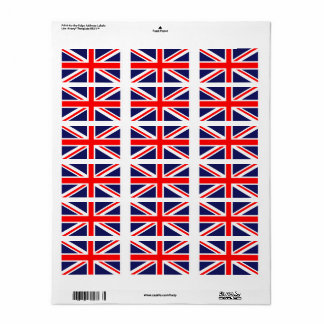 British Flag Label
