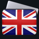 British flag laptop sleeve | Union Jack design<br><div class="desc">British flag laptop sleeve | Union Jack design. Red white and blue english flag.</div>