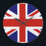 British flag large clock<br><div class="desc">british,  flag,  "british flag",  "union jack",  union,  jack,  english,  england,  "united kingdom",  "u.k",  "u.k.",  "english flag",  "england flag",  "united kingdom flag",  "great britain",  britain,  flags,  country,  isles,  blue,  red,  white,  cross,  ireland,  scotland,  wales, </div>