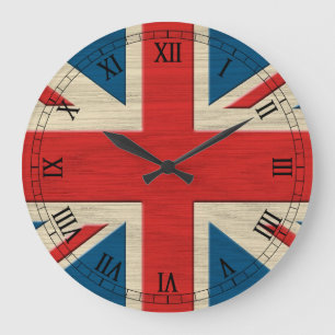 british flag large clock