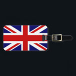British flag luggage tags for bags and suitcases<br><div class="desc">British flag luggage tags for bags and suitcases. Cute gift idea for patriotic holiday travelers. Union jack flag design.</div>