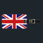 British flag luggage tags for bags and suitcases<br><div class="desc">British flag luggage tags for bags and suitcases. Cute gift idea for patriotic holiday travelers. Union jack flag design.</div>