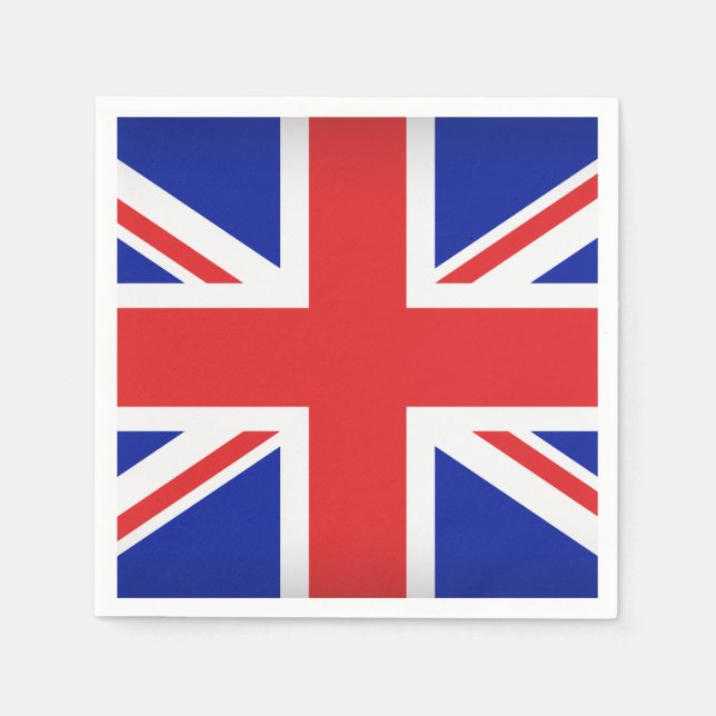 British Flag Paper Napkins (Front)