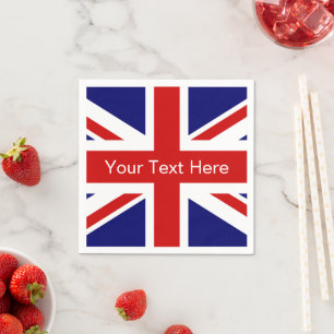 British flag paper napkins   Union jack design