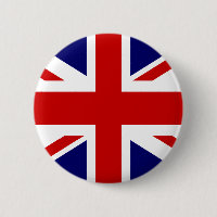 British flag pinback button | Union Jack design