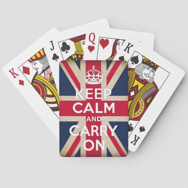 british flag playing cards (Back)