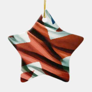 British Flag Pop Art Ceramic Tree Decoration