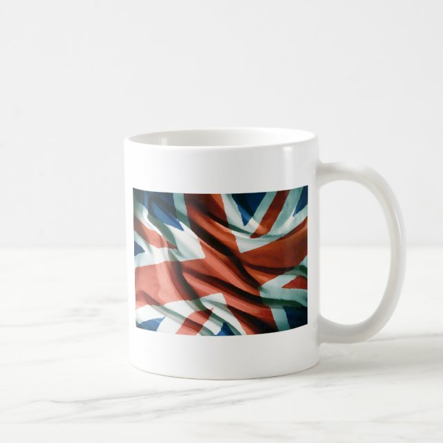 British Flag Pop Art Coffee Mug (Right)