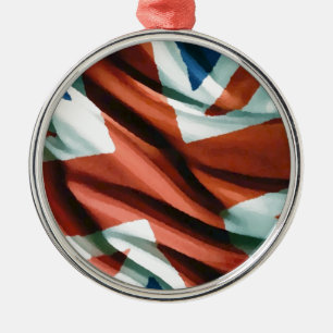 British Flag Pop Art Metal Tree Decoration