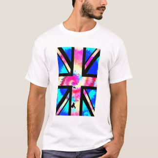British Flag Psychedelic 60s London 70s Uk Trippy T-Shirt