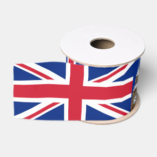 British Flag Ribbon, Big Ben, United Kingdom Grosgrain Ribbon