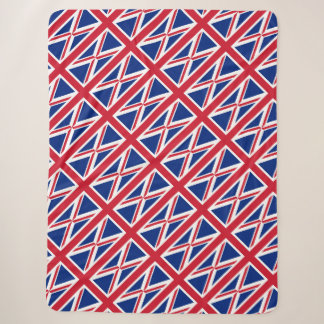 British flag sherpa blanket