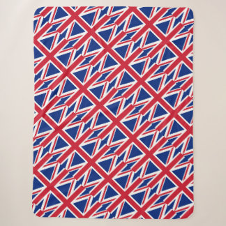 British flag sherpa blanket