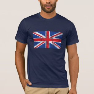 British Flag Shirt Distressed