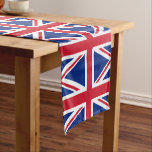 British flag & Sports Union Jacks house decor / UK Short Table Runner<br><div class="desc">Table Runners: United Kingdom (UK) & Sports Fans - love my country and British flags - Union Jacks for your table,  office,  living room / home decor</div>