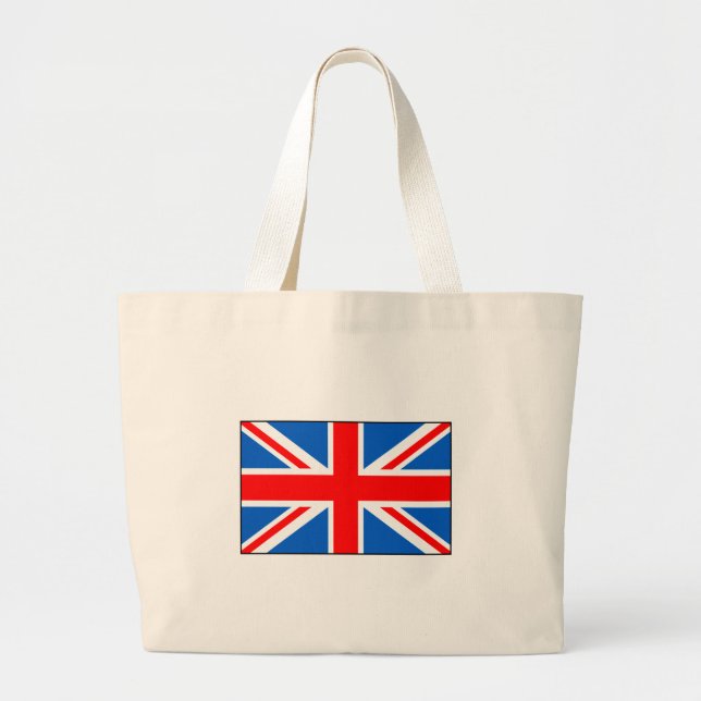 British Flag T-shirts and Gifts Large Tote Bag (Front)