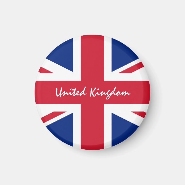 British Flag & UK - travel, sports /United Kingdom Magnet (Front)