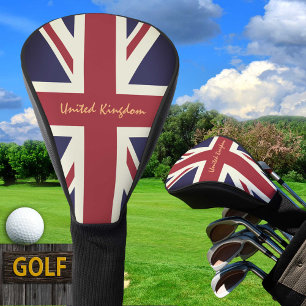 British Flag, Union Jack Golf Clubs United Kingdom Head Cover
