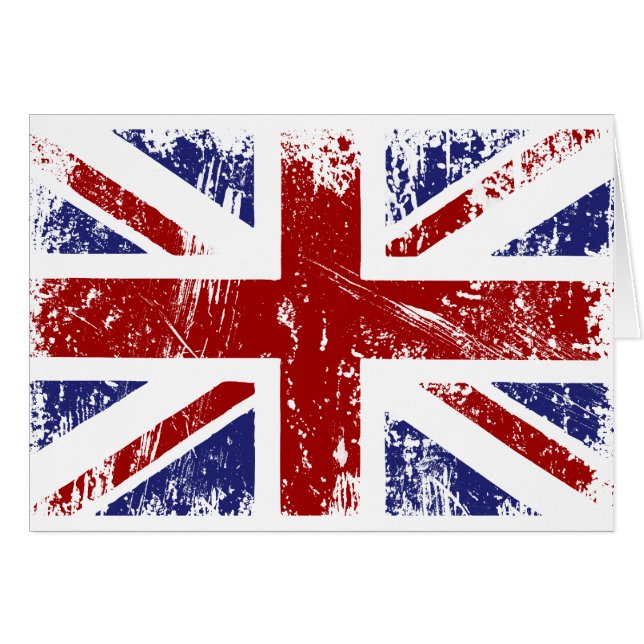 British Flag Union Jack Punk Grunge (Front Horizontal)