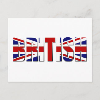 British flag United Kingdom England Wales Scotland Postcard