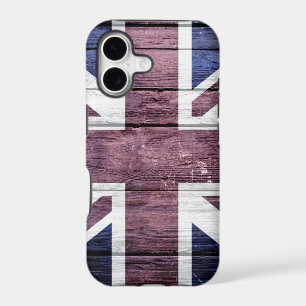 British Flag Vintage Wood