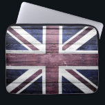 British Flag Vintage Wood Laptop Sleeve<br><div class="desc">British Flag Vintage Wood. Design is available on other products.</div>