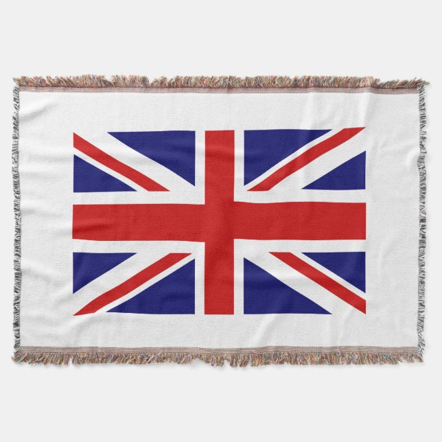 British flag woven throw blanket | Union Jack (Front)