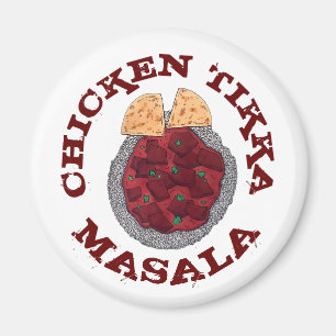 British Food Indian Takeaway Chicken Tikka Masala Magnet