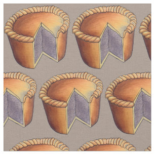 British Food Pork Pie Savoury Pastry UK Cuisine Fabric