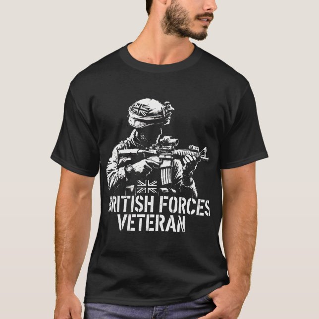 British Forces Veteran  T-Shirt (Front)
