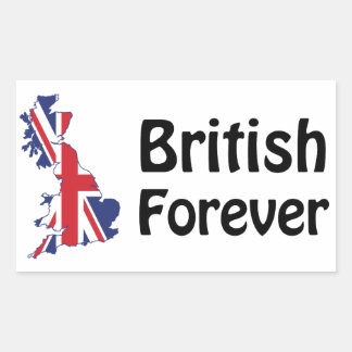 British Forever Rectangular Sticker