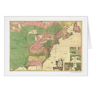 British & French America Map - 1775