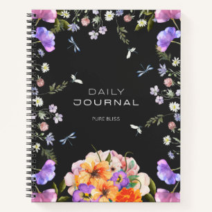 British Garden Serenity Pink Grey Journal