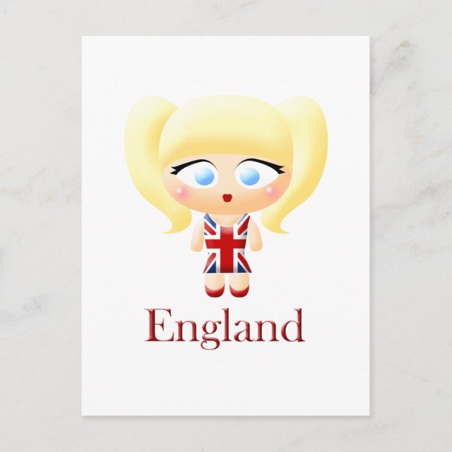 British Girl Postcard (Front)