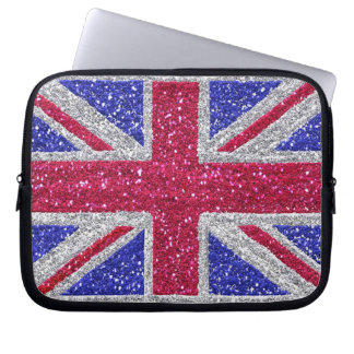 BRITISH GLITTER AFFECT LAPTOP SLEEVE
