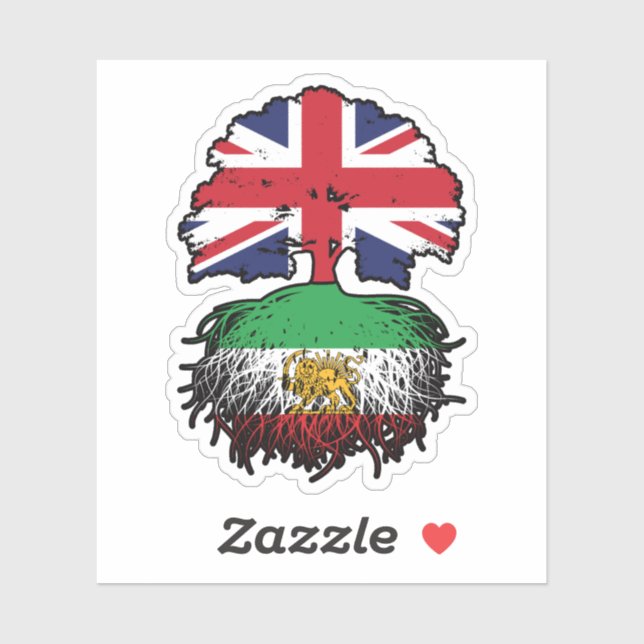 British Grown Iranian Roots Lion and Sun (Sheet)