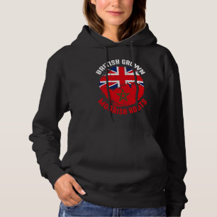 British Grown Moorish Roots Vintage Flags for Men Hoodie