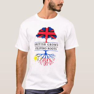 British Grown With Filipino Roots - Philippines T-Shirt