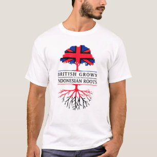 British Grown With Indonesia Roots - Indonesian T-Shirt
