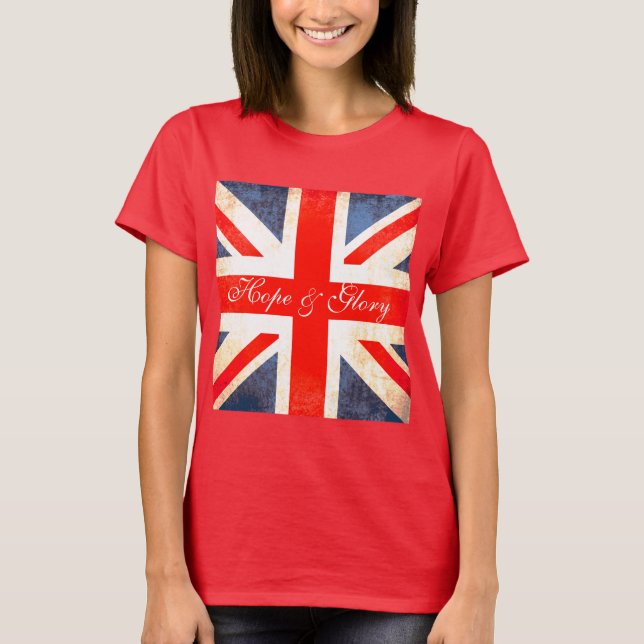 British hope & glory union jack t-shirt (Front)