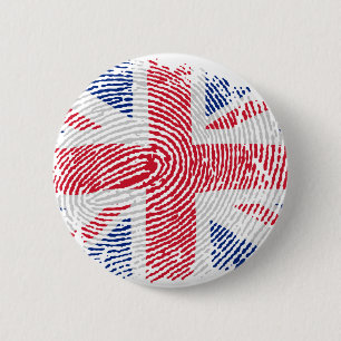 British identity 6 cm round badge