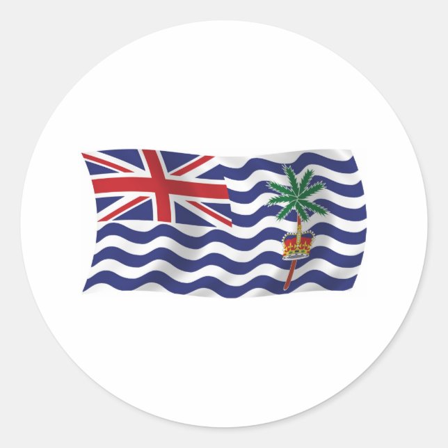 British Indian Ocean Flag Sticker (Front)